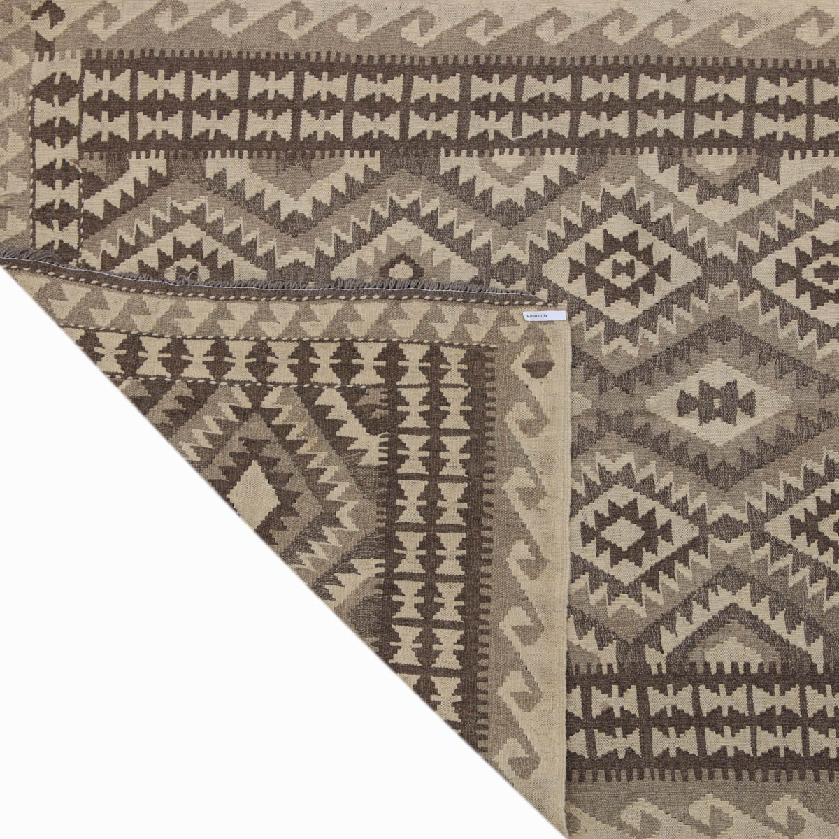 Handmade Kilim Rug - 6'9" x 4'7" (ft) | Traditional Afghani Design