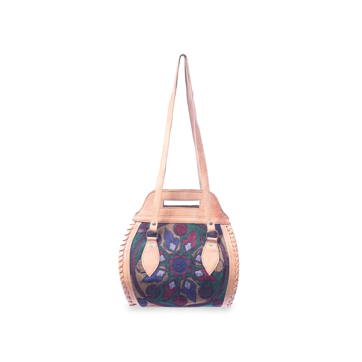 Leather Tote Bag | Long Strap Shoulder Bag 