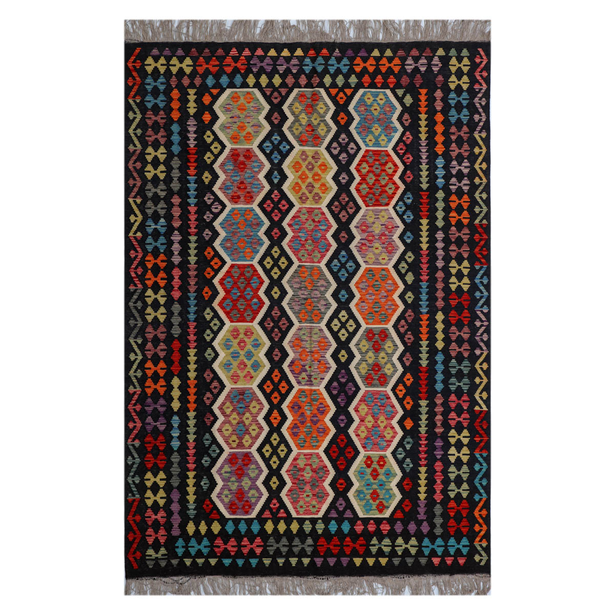 Handmade rug, Kilim 11'8 x 7'9(ft) rugs Kunduz