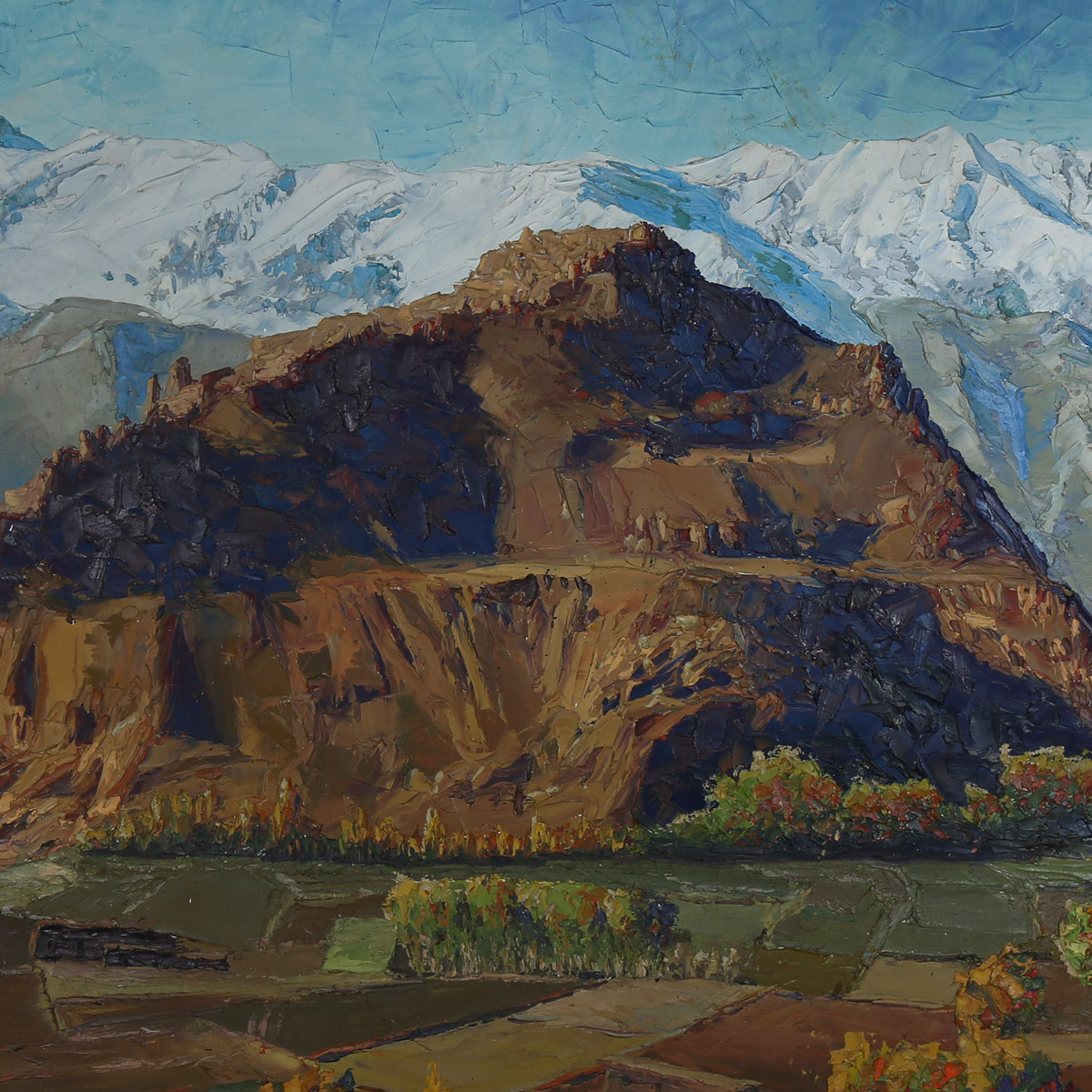 Ghulghula City Landscape Painting | Wall-Hanging Artwork