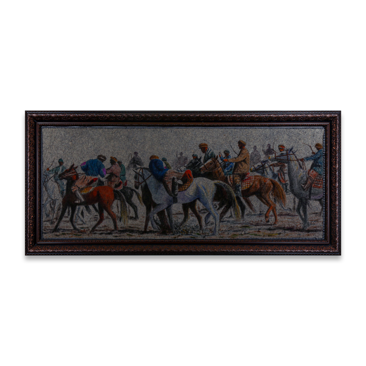 Afghan Buzkashi Game Art Work | Traditional Game Painting 