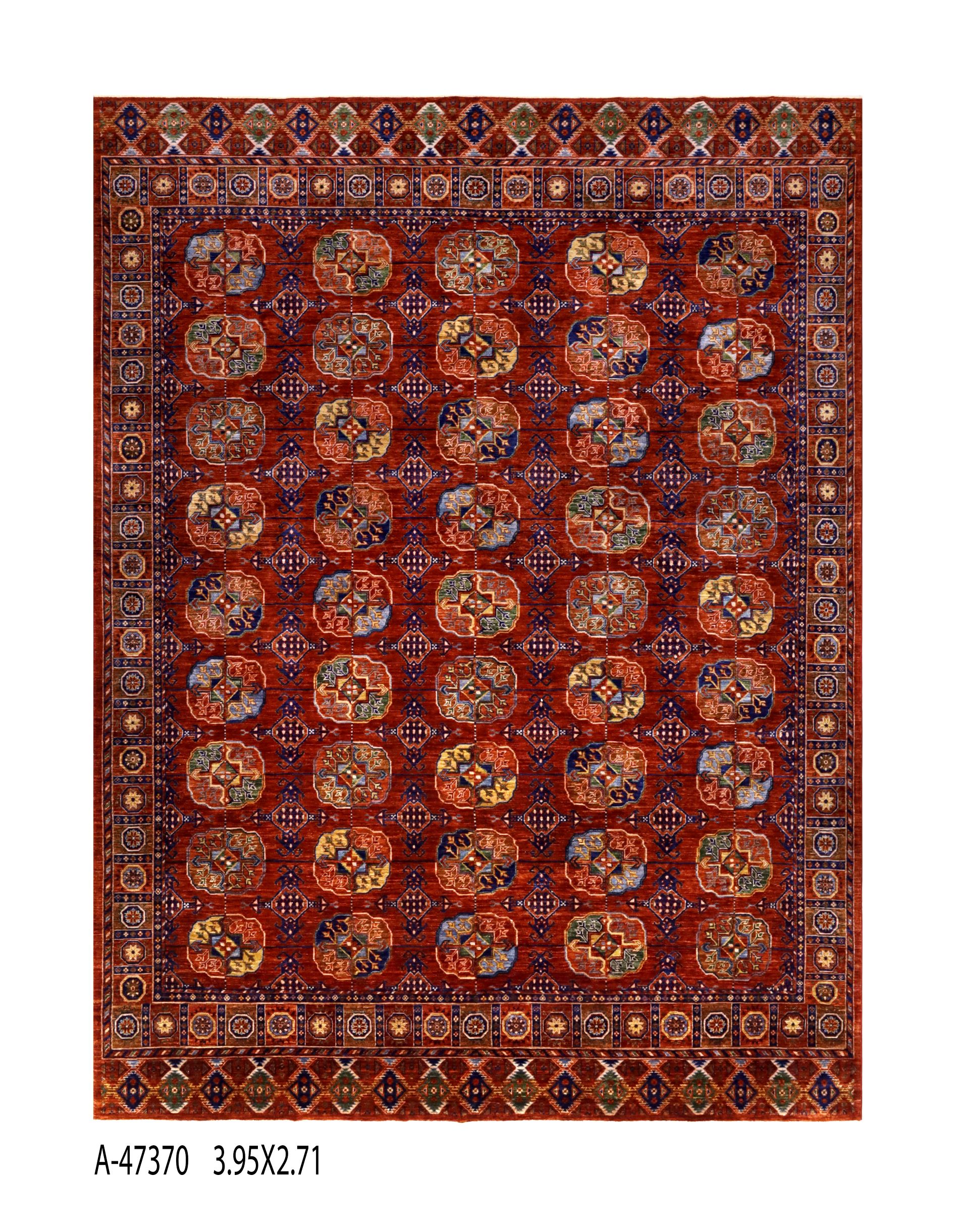 Handmade, Ancient Arsari Elephant Feet Afghan Knot Carpet, Original Handwoven,Natural.