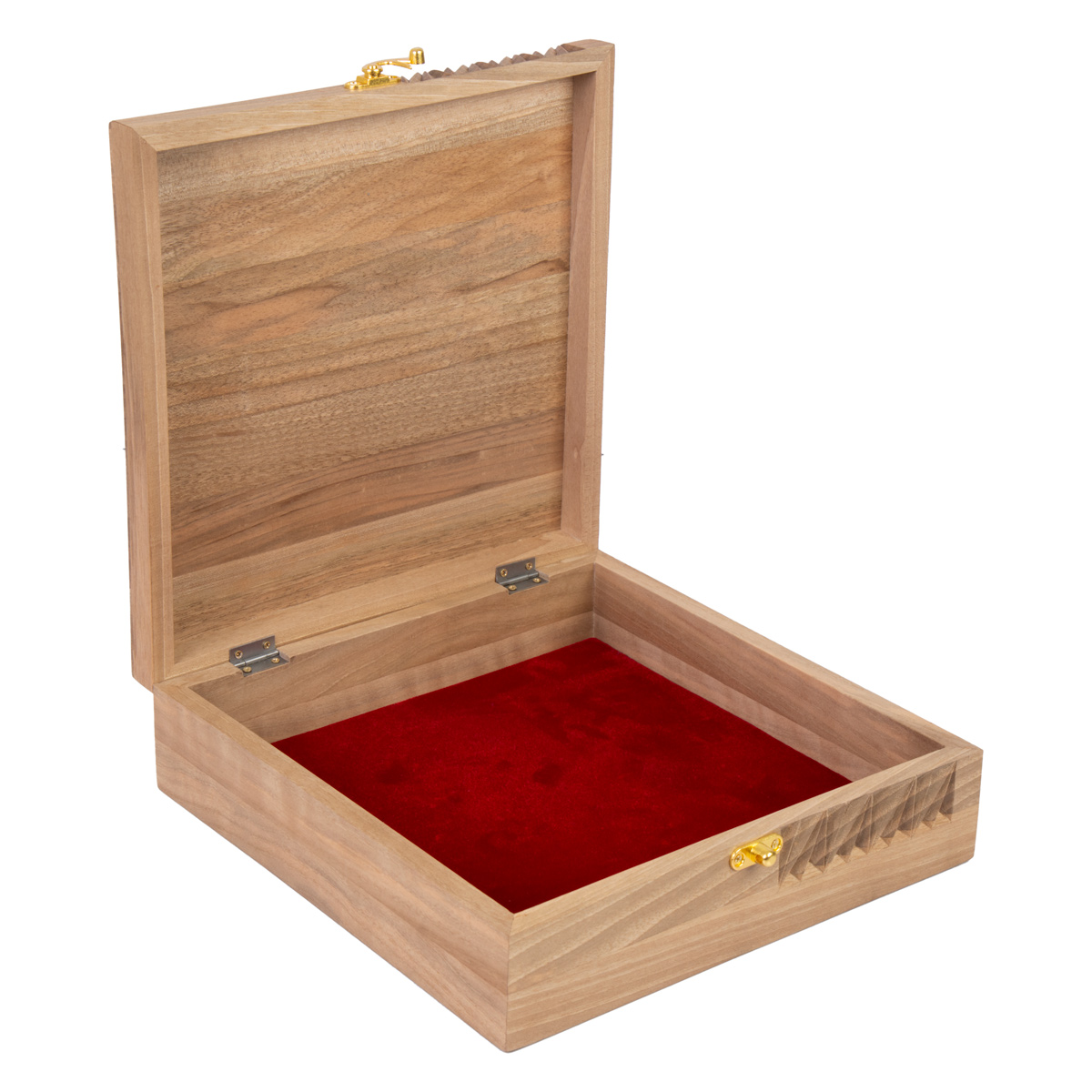 Walnut Wooden Jewelry Box | Handcrafted Rectangle Engraved Box