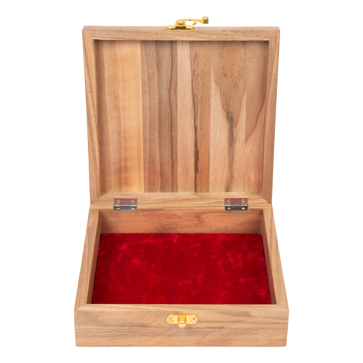 Walnut Wood Jewel Box | Square Handcrafted Gift Box 