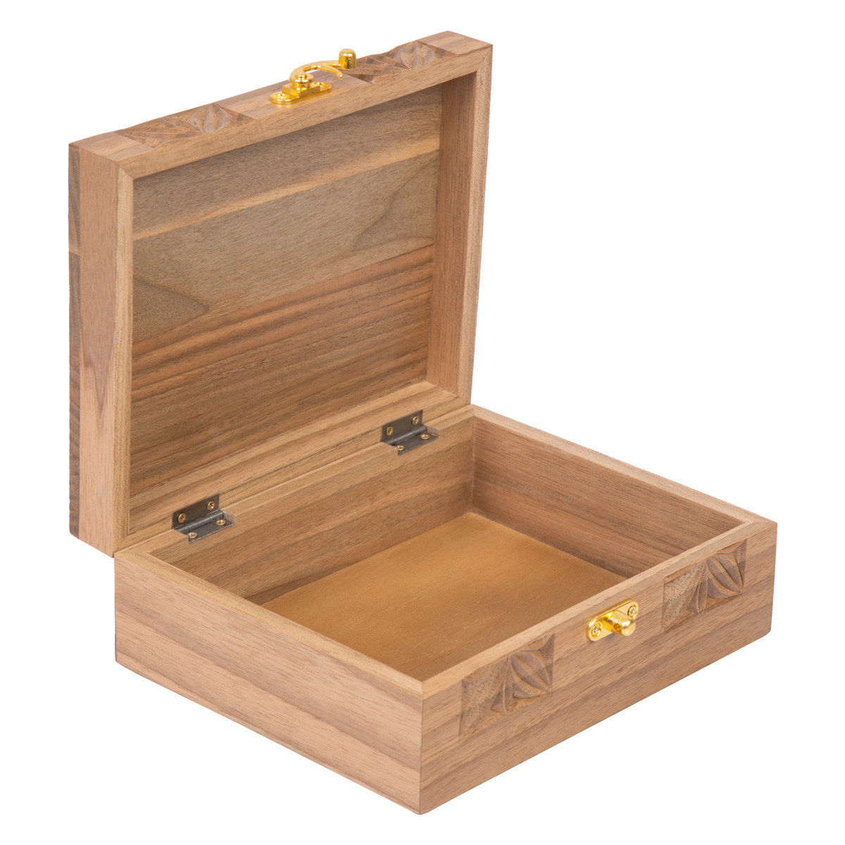 Walnut Wood Jewelry Box | Handcrafted Wooden Keepsake Box