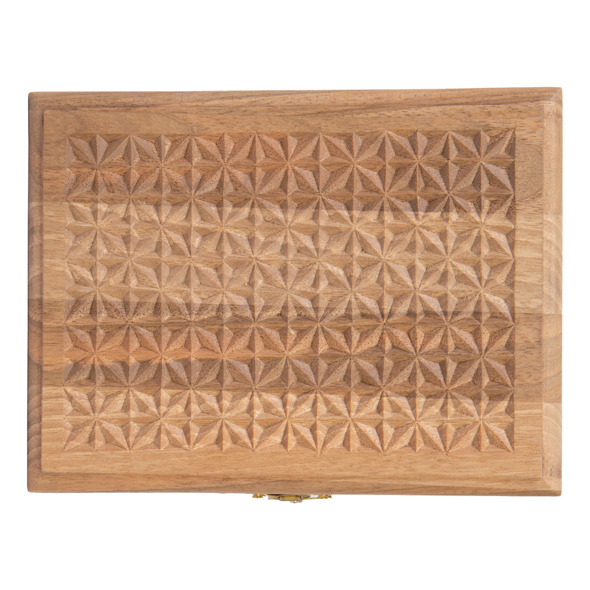 Walnut Wood Ring Box | Square Handmade Jewelry Box 
