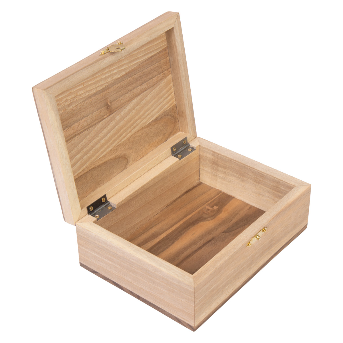 Walnut Wood Ring Box | Square Handmade Jewelry Box 