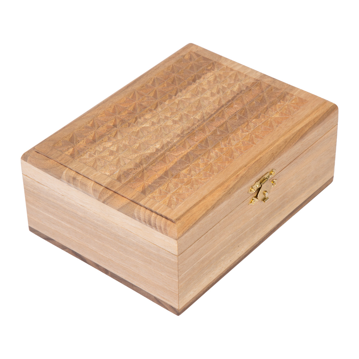 Walnut Wood Ring Box | Square Handmade Jewelry Box 