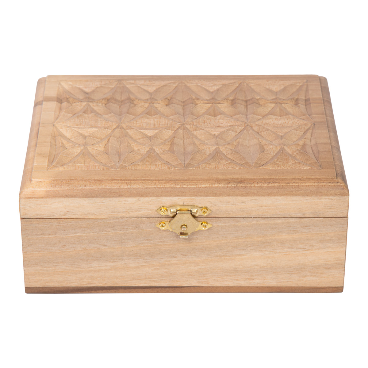 Walnut Wood Jewel Box | Rectangle Engraved Jewelry Box