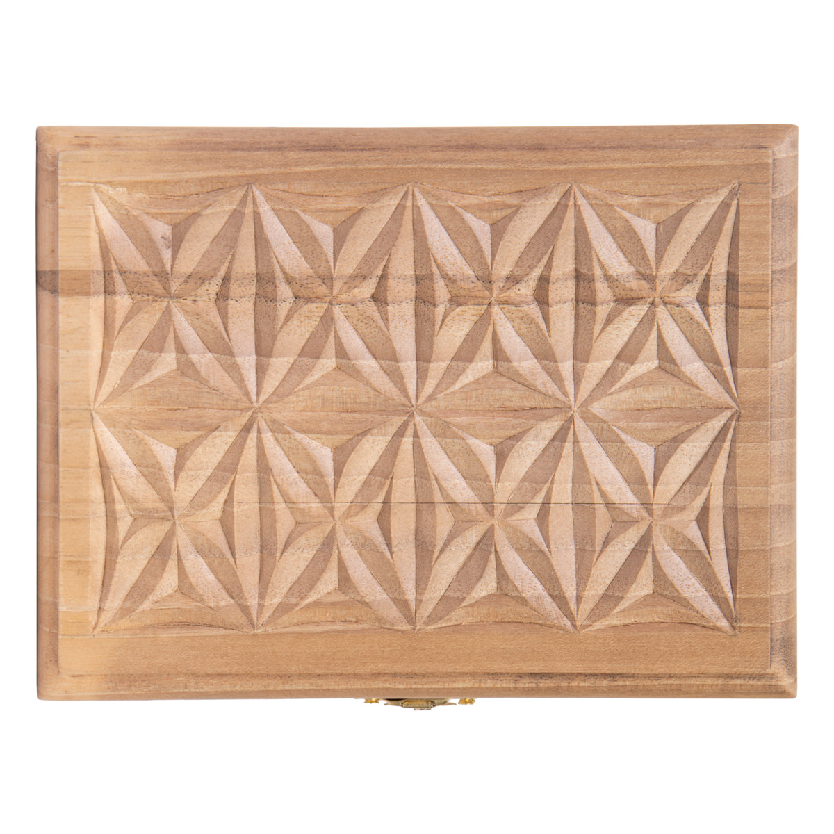 Walnut Wood Jewel Box | Rectangle Engraved Jewelry Box
