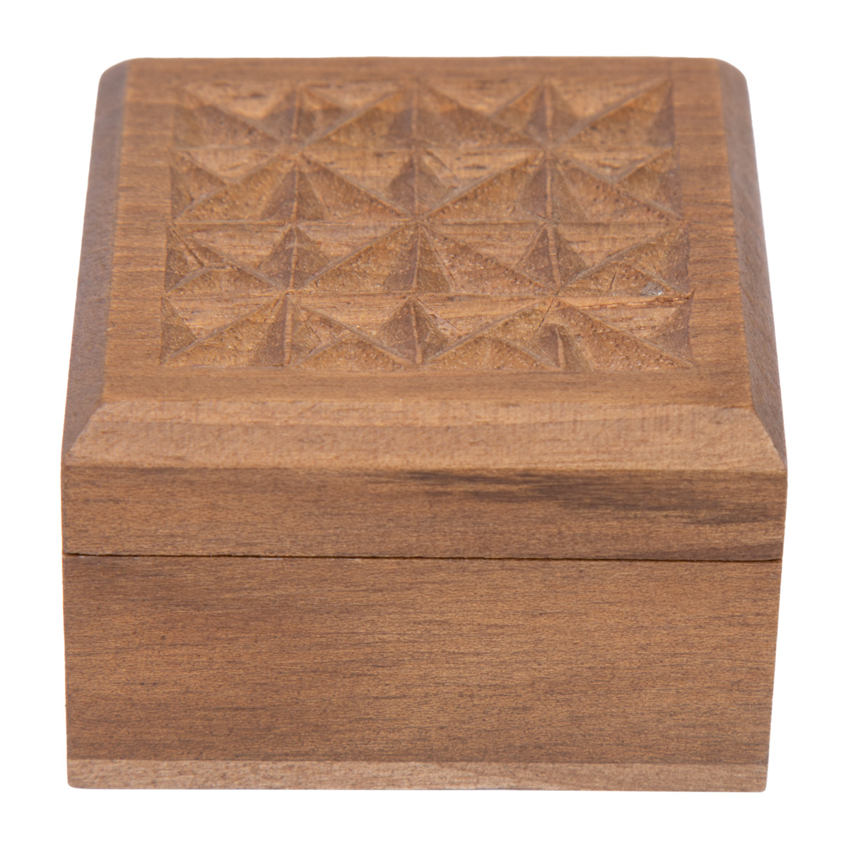 Walnut Wood Ring Box | Square Handmade Gift Box
