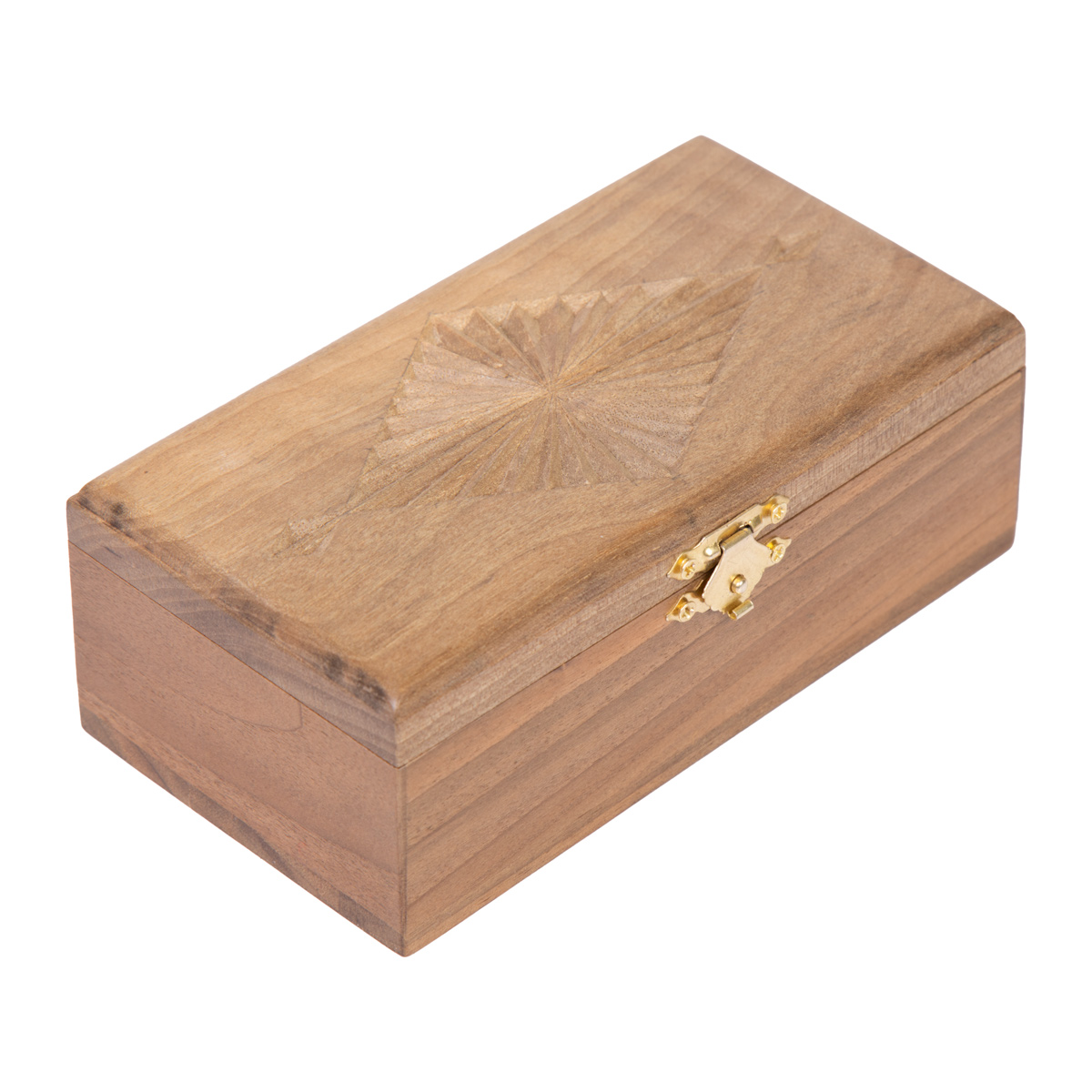 Walnut Wooden Watch Box | Rectangle Nuristani Jewel Box
