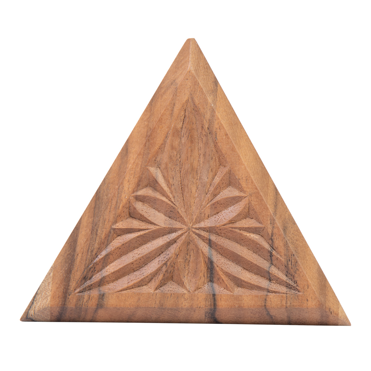 Walnut Wooden Gift Box | Triangular Ring box