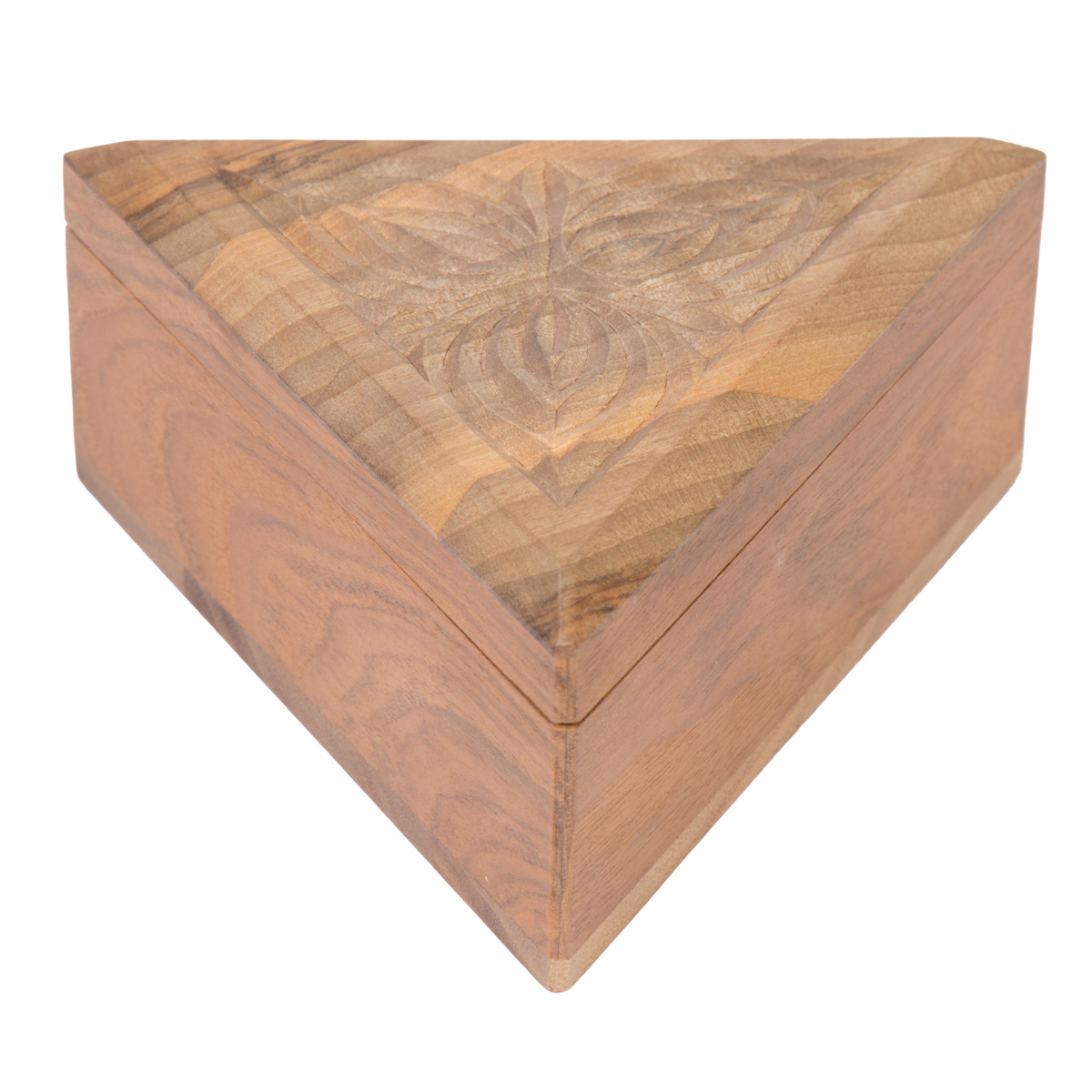 Walnut Wooden Gift Box | Handmade Triangle Box
