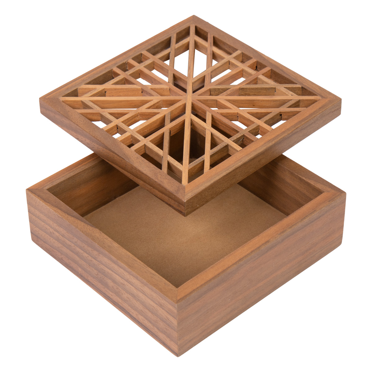 Walnut Wooden Gift box |  Cut Design Gift Box