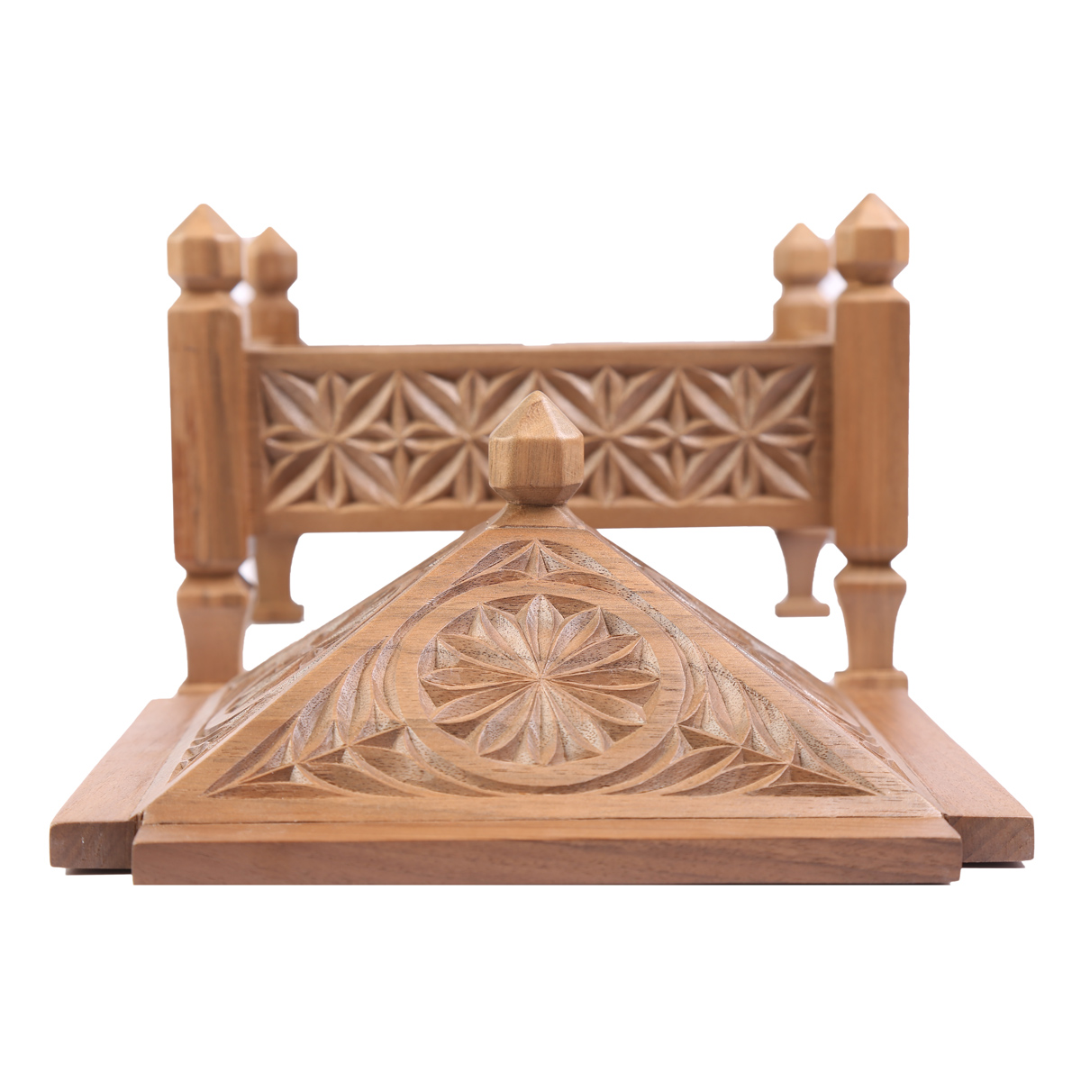 Walnut Wooden Dry Fruit Dish | Engraved Chocolate Dish