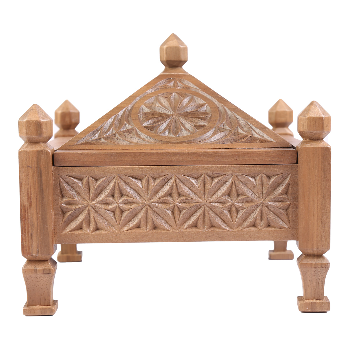 Walnut Wooden Dry Fruit Dish | Engraved Chocolate Dish