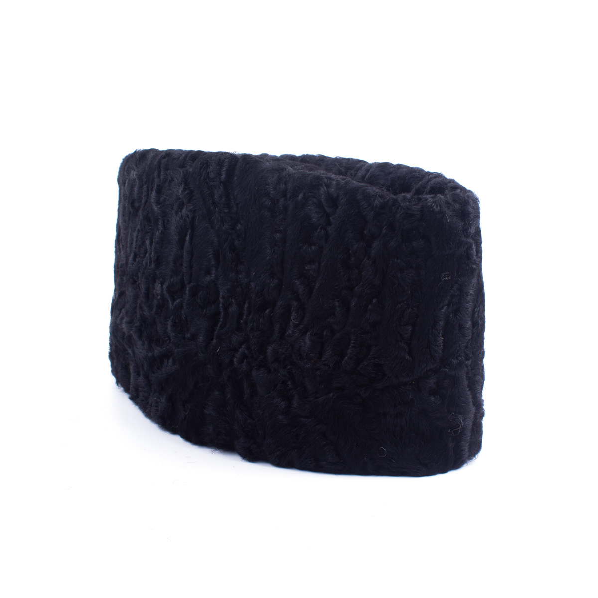Black Nuristani Karaku Woolen Pakol | Handmade Tribal Winter Hat