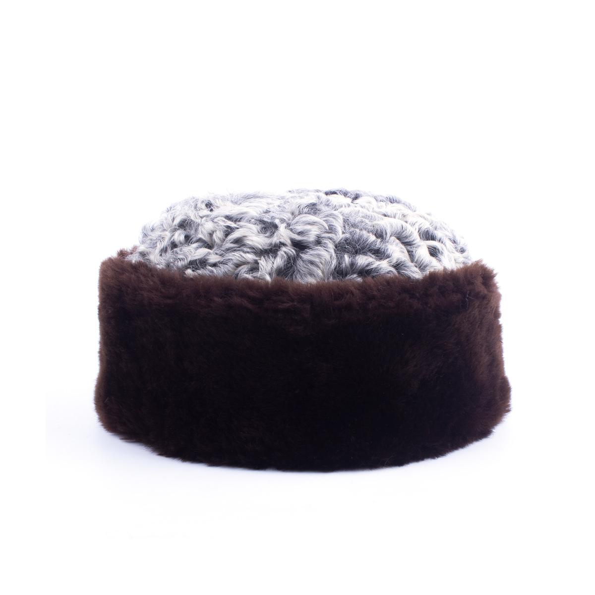 Brownish Gray Classic Nuristani Pakol | Handmade Tribal Winter Hat