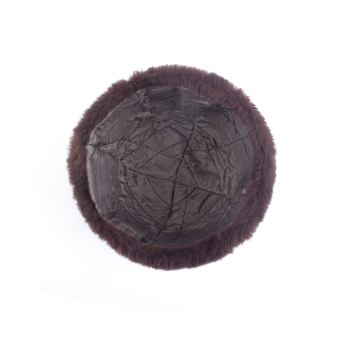 Brownish Gray Classic Nuristani Pakol | Handmade Tribal Winter Hat