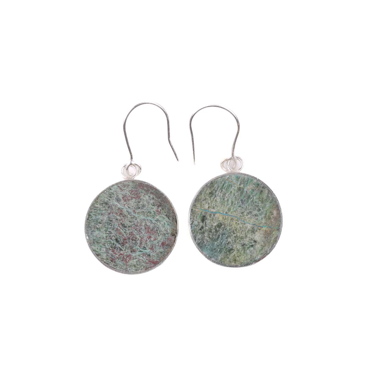Bamyan Turquoise Dangle Earrings | Silver Hook Earrings