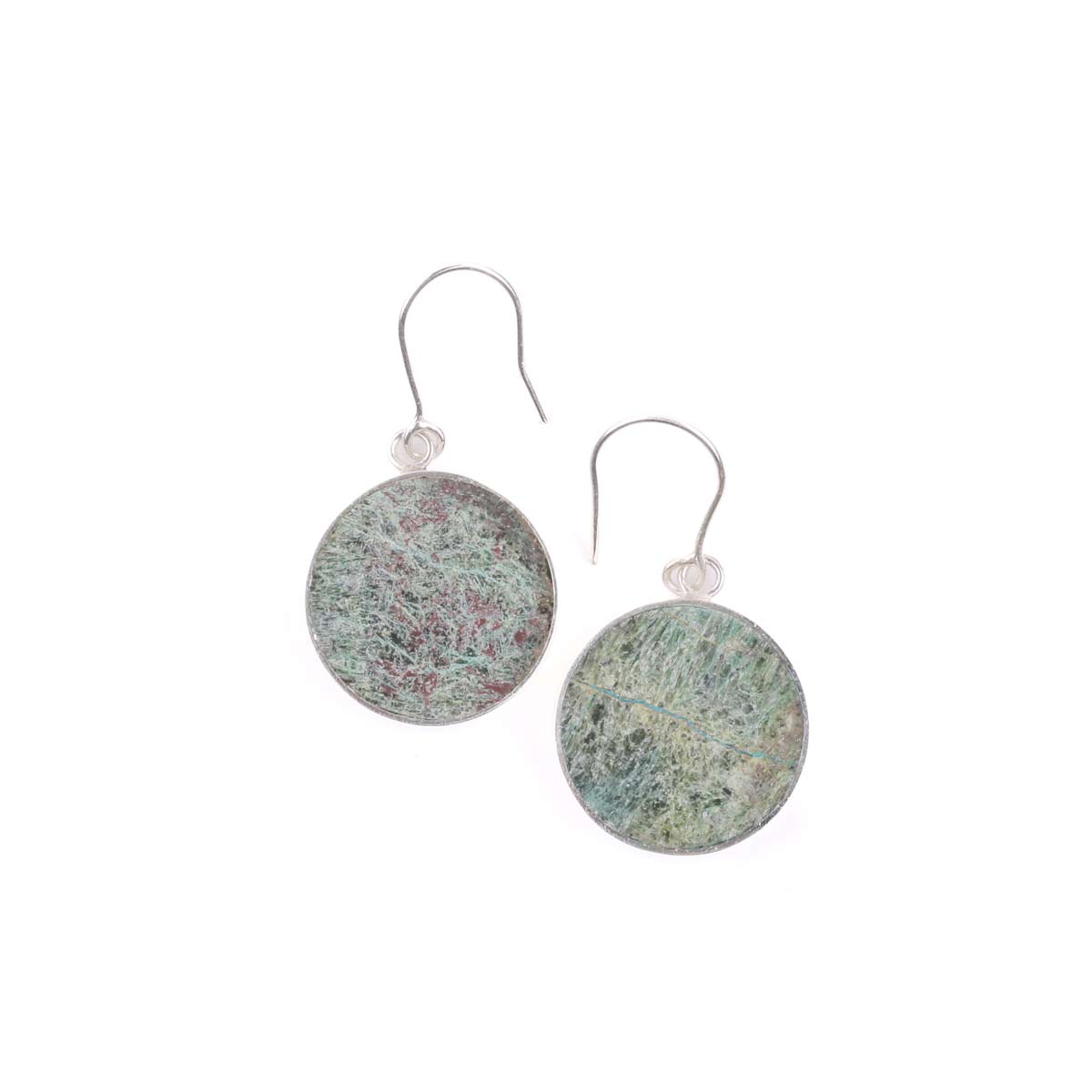 Bamyan Turquoise Dangle Earrings | Silver Hook Earrings