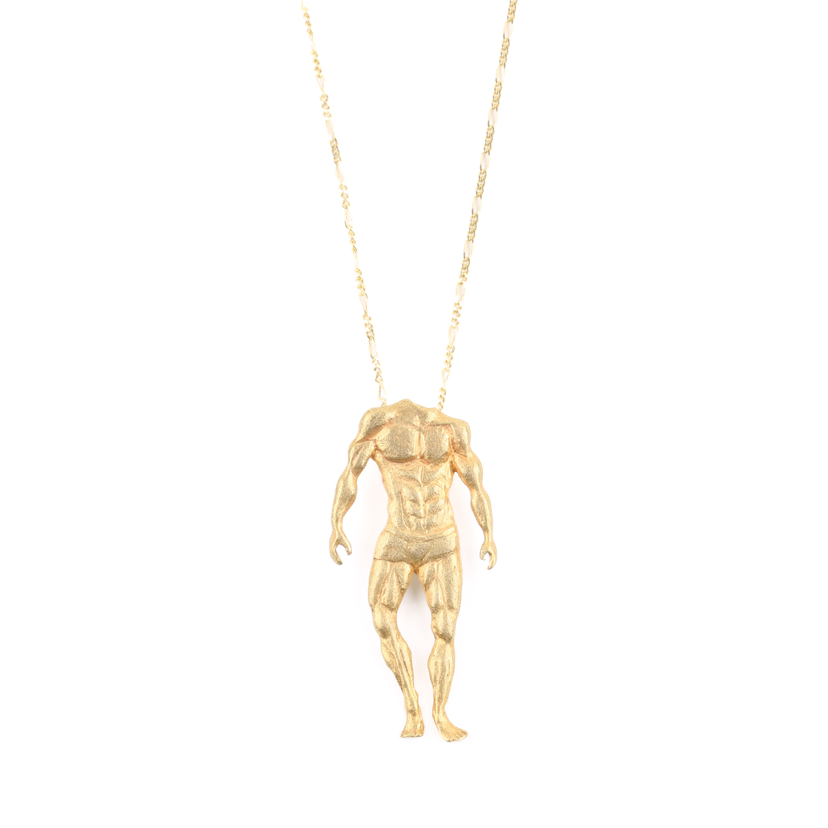 Body Figured Necklace | Brass Gold Plated Necklace