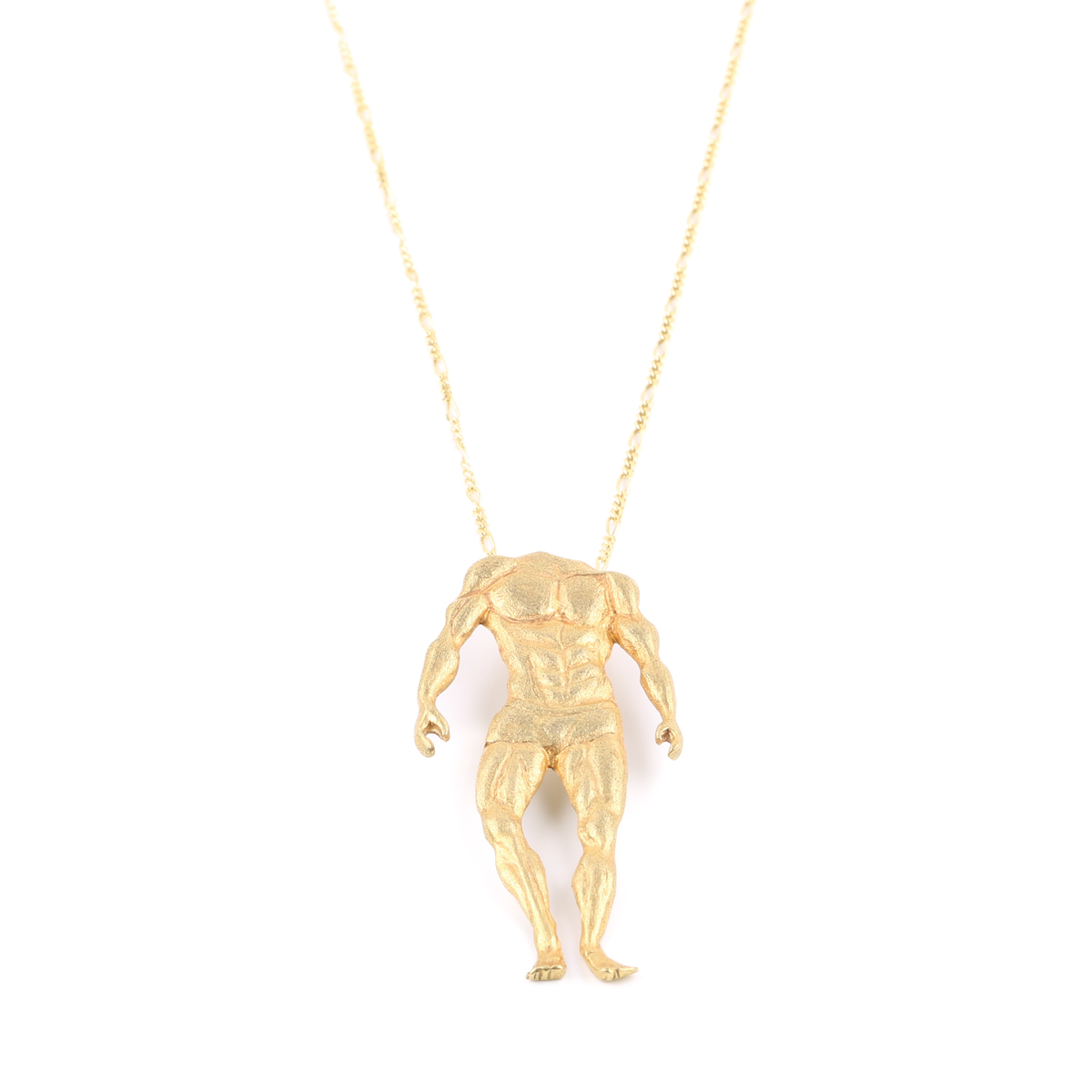 Body Figured Necklace | Brass Gold Plated Necklace