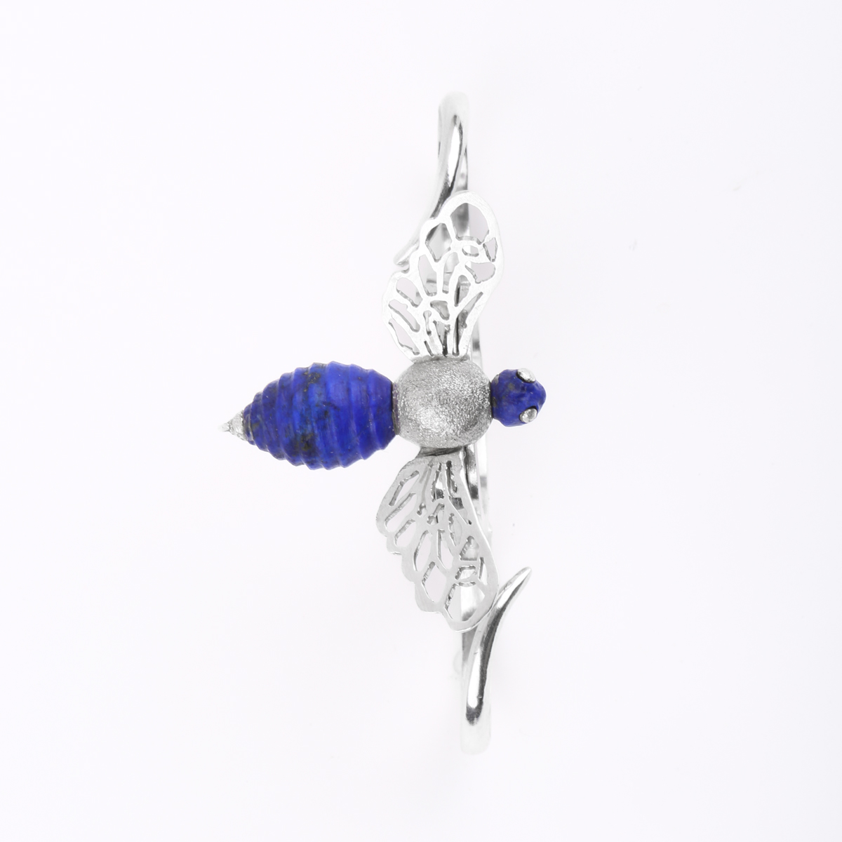 Silver Bee Ring | Lapis Lazuli Ring