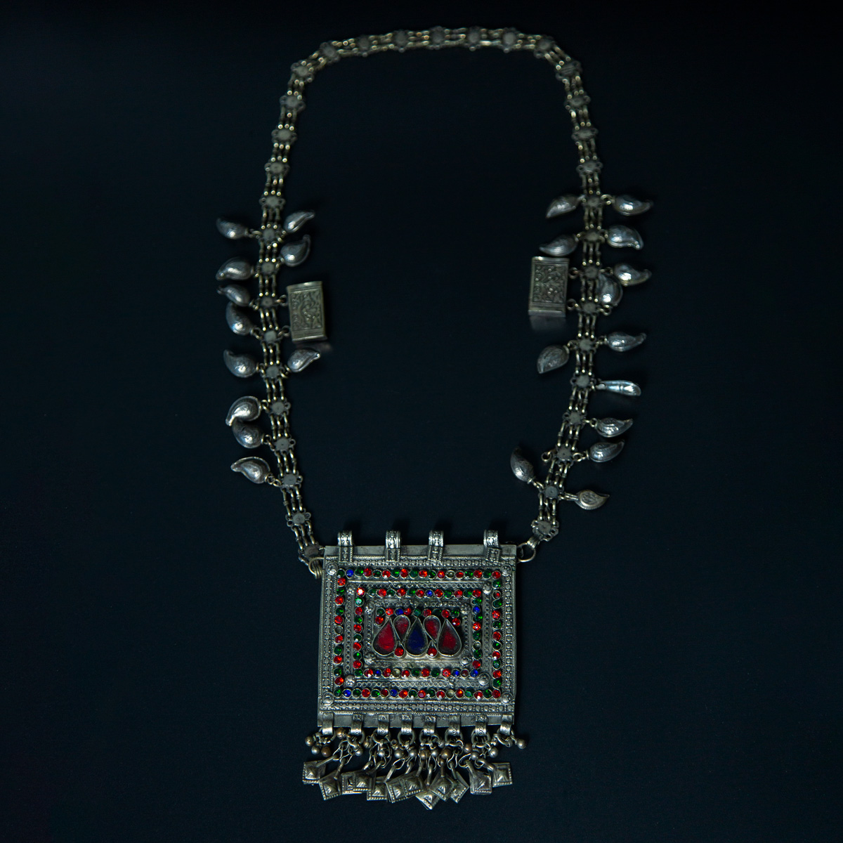 Antique Tribal Chandelier Pendant | Silver Afghan Style Locket