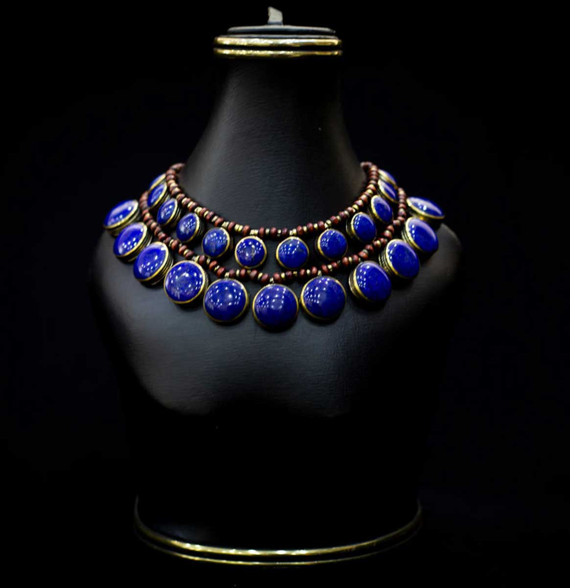 Lapis Lazuli  set |Necklace ,Earring, Ring |  Antique Jewelry