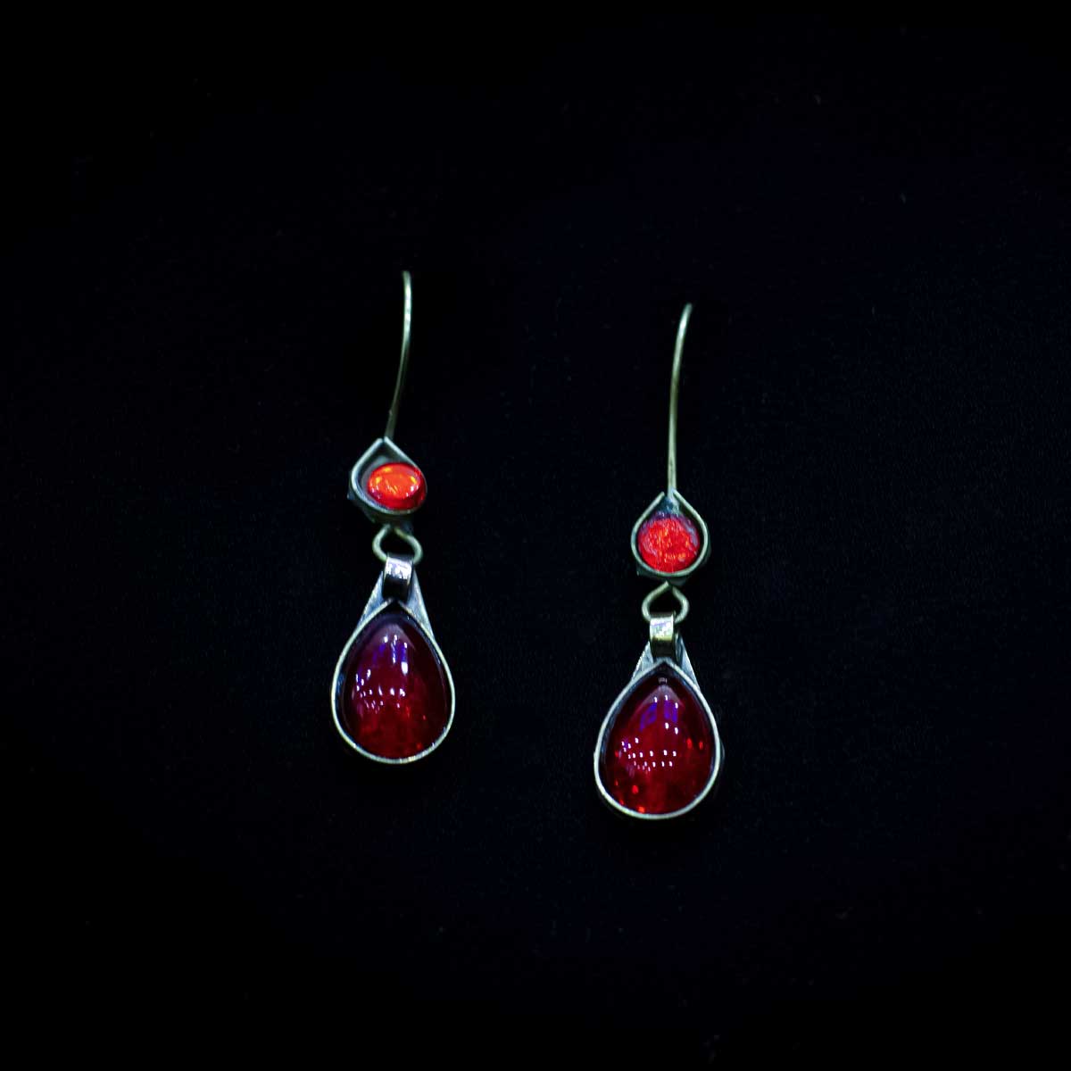 Necklace with Dangle Drop Earrings | Afghani Jewelry Set