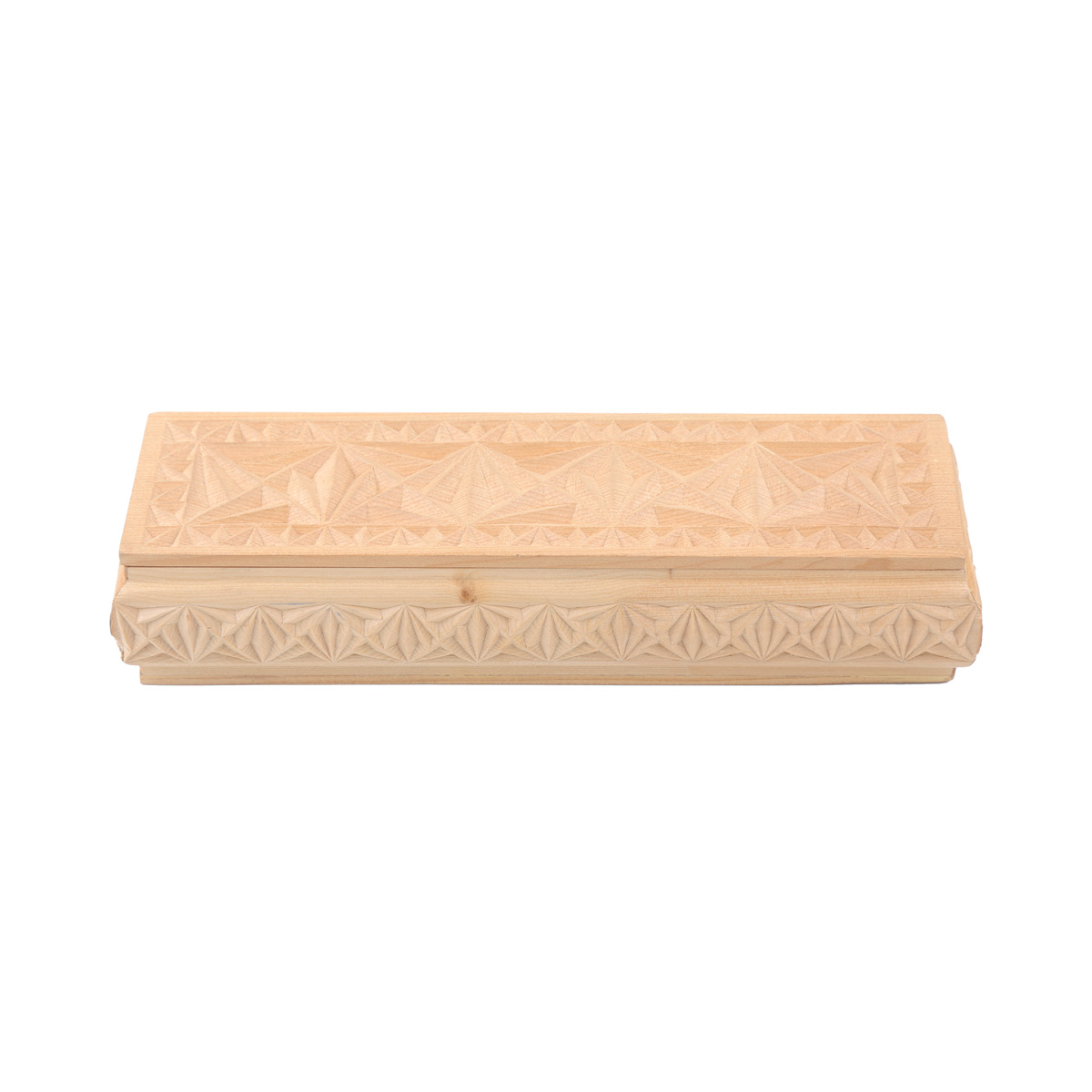 Archa Carved Pen Box | Rectangle Jewel Box