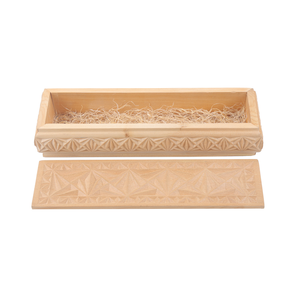 Archa Carved Pen Box | Rectangle Jewel Box