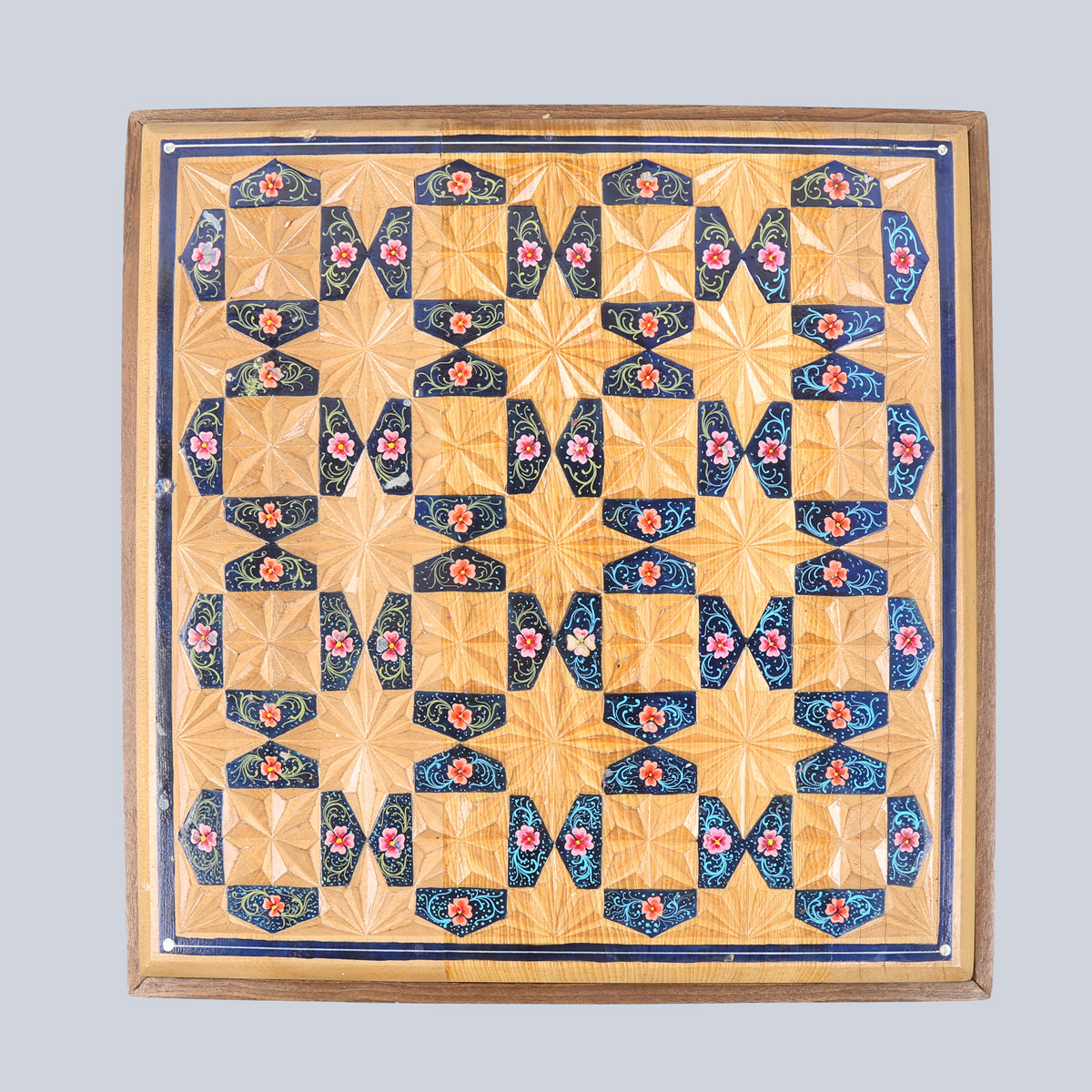 Cedar Wood Handmade Jewelry Box | Square Hand-painted Gift Box