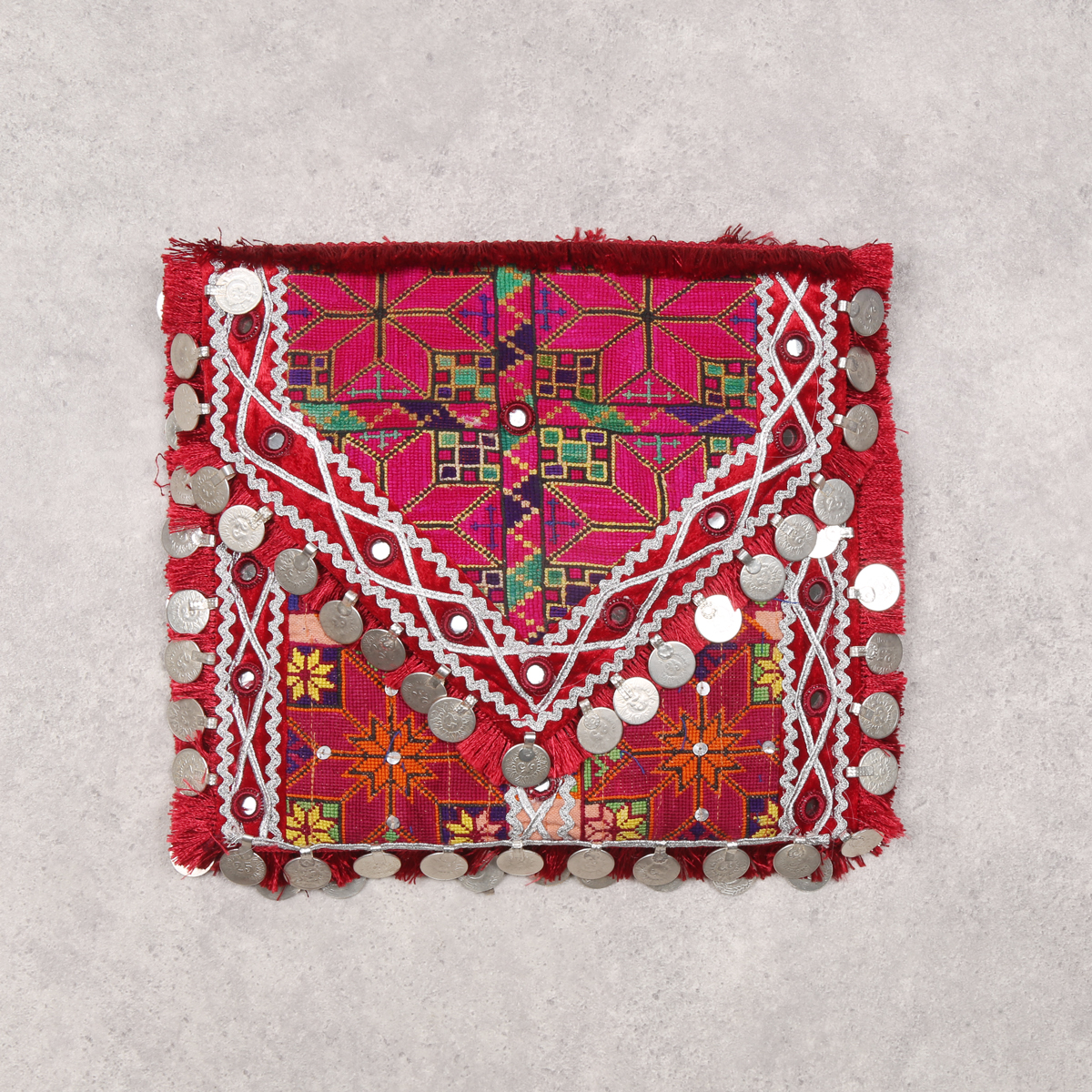 Hand Embroidered Antique Envelope Handbag