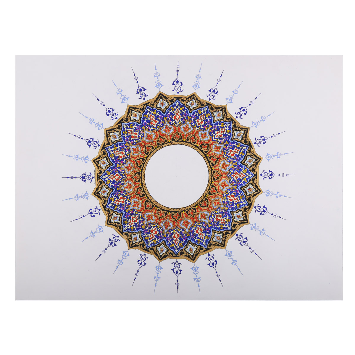 Islamic Solo Mandala Artwork | Behzad Mandala Artwork