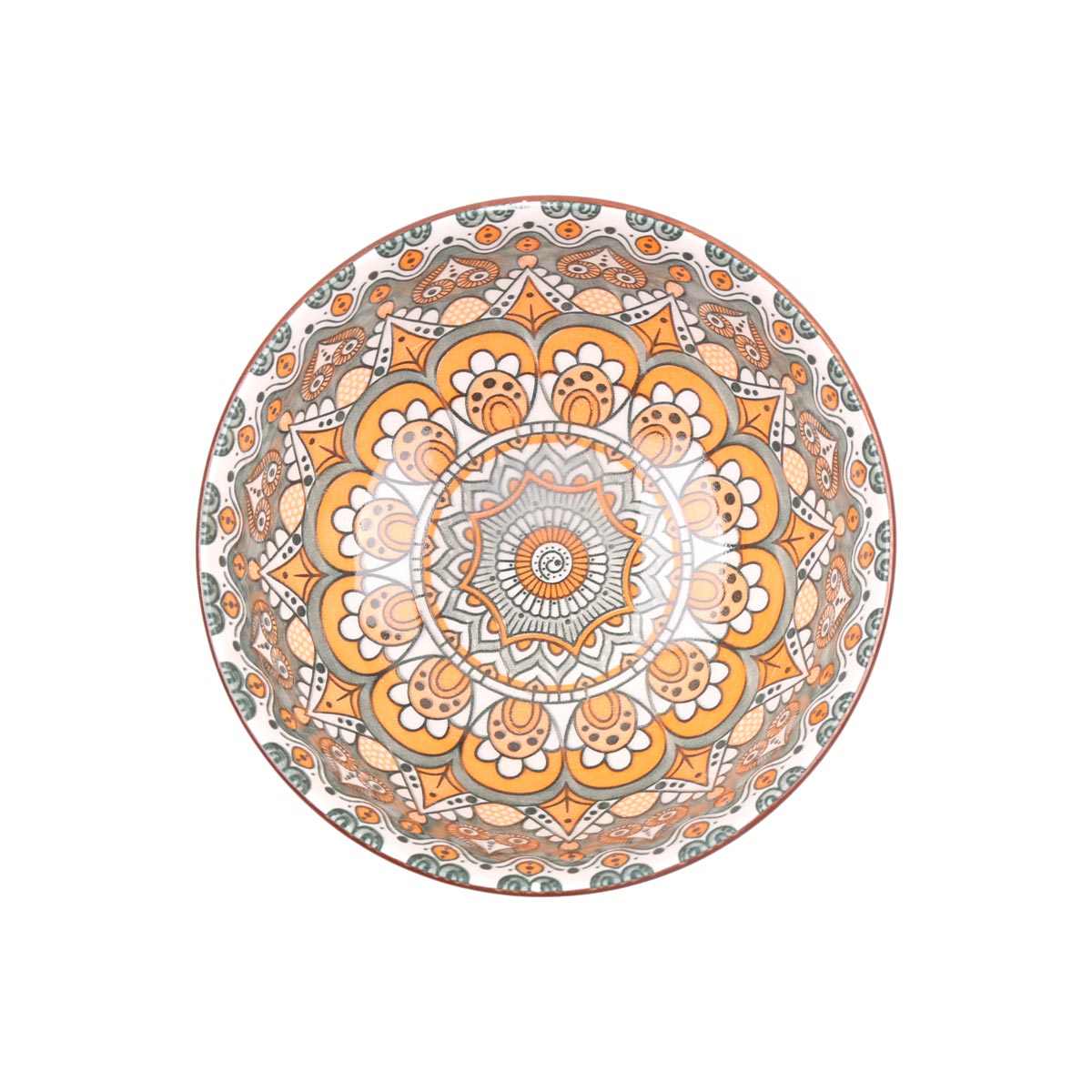 White Footed Ceramic Small Bowl | Handmade Traditional Hand-Painted Bowl