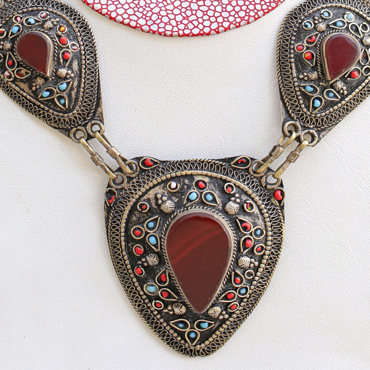 Beautiful Carnelian Necklace | Station Style Necklace