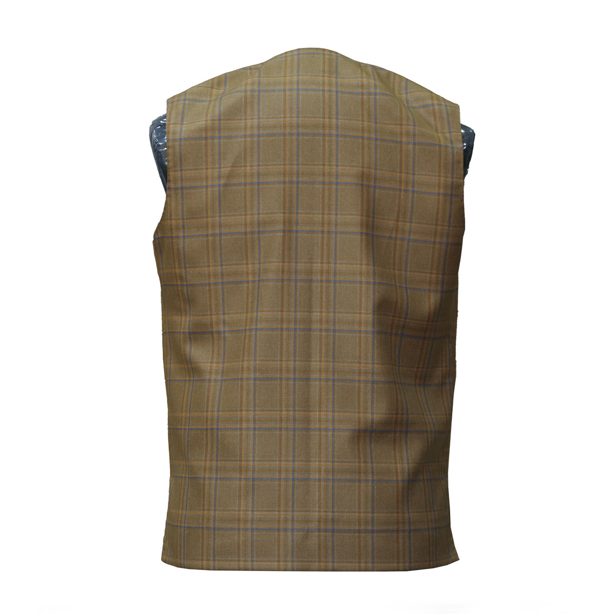 Brown Casual Wear Vest | Handmade Striped Waistcoat