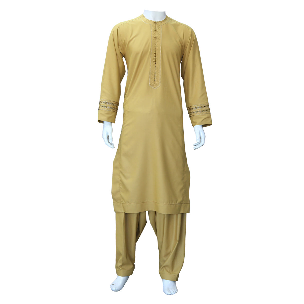 Fawn Yellow Men's Outfit | Fancy Men's Attire