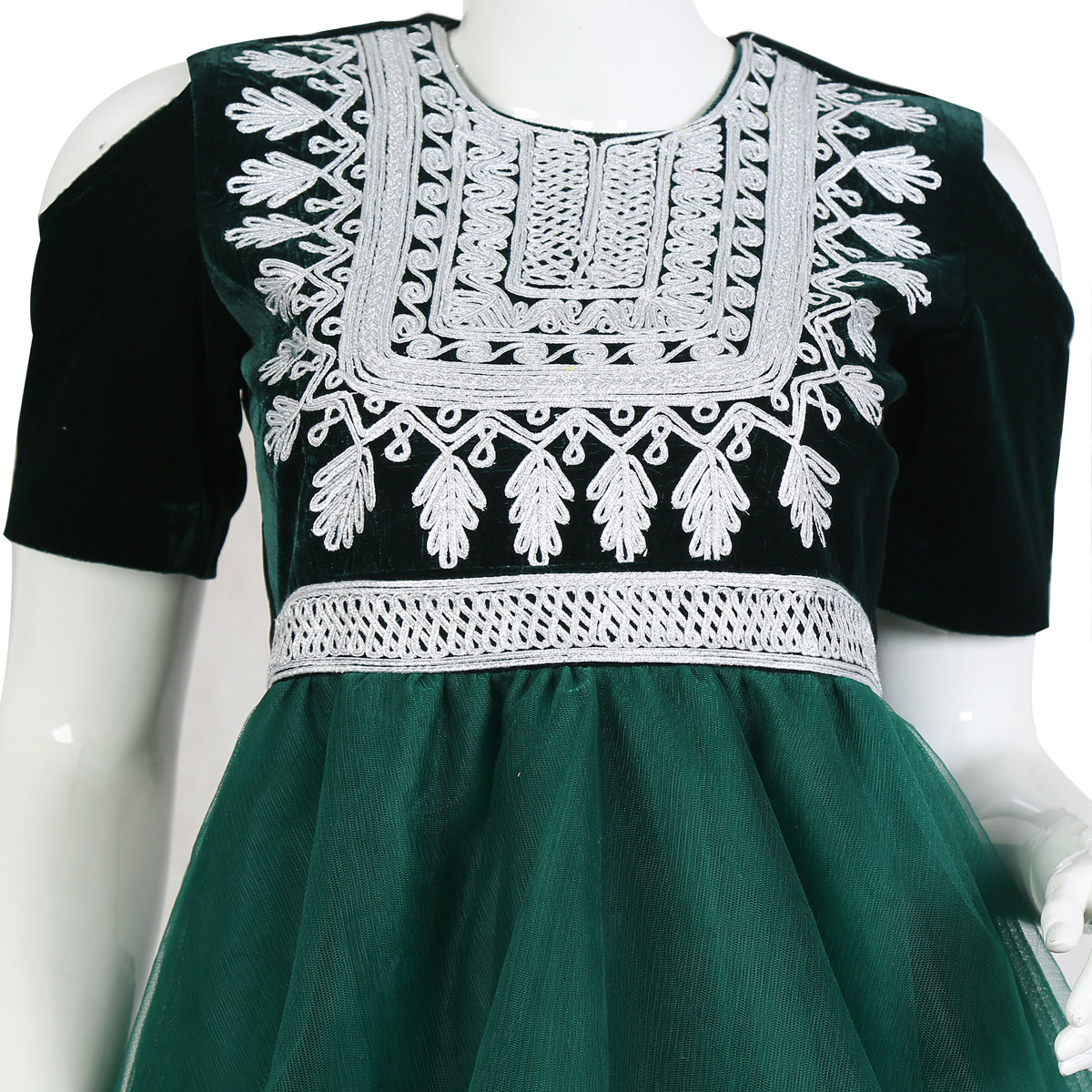 Green Nikkah Bridal Dress | Cherma Embroidered Afghan Dress - Cloth Sizes Women: Large - US Green Nikkah Bridal Dress | Cherma Embroidered Afghan Dress - Cloth Sizes Women: Large - US