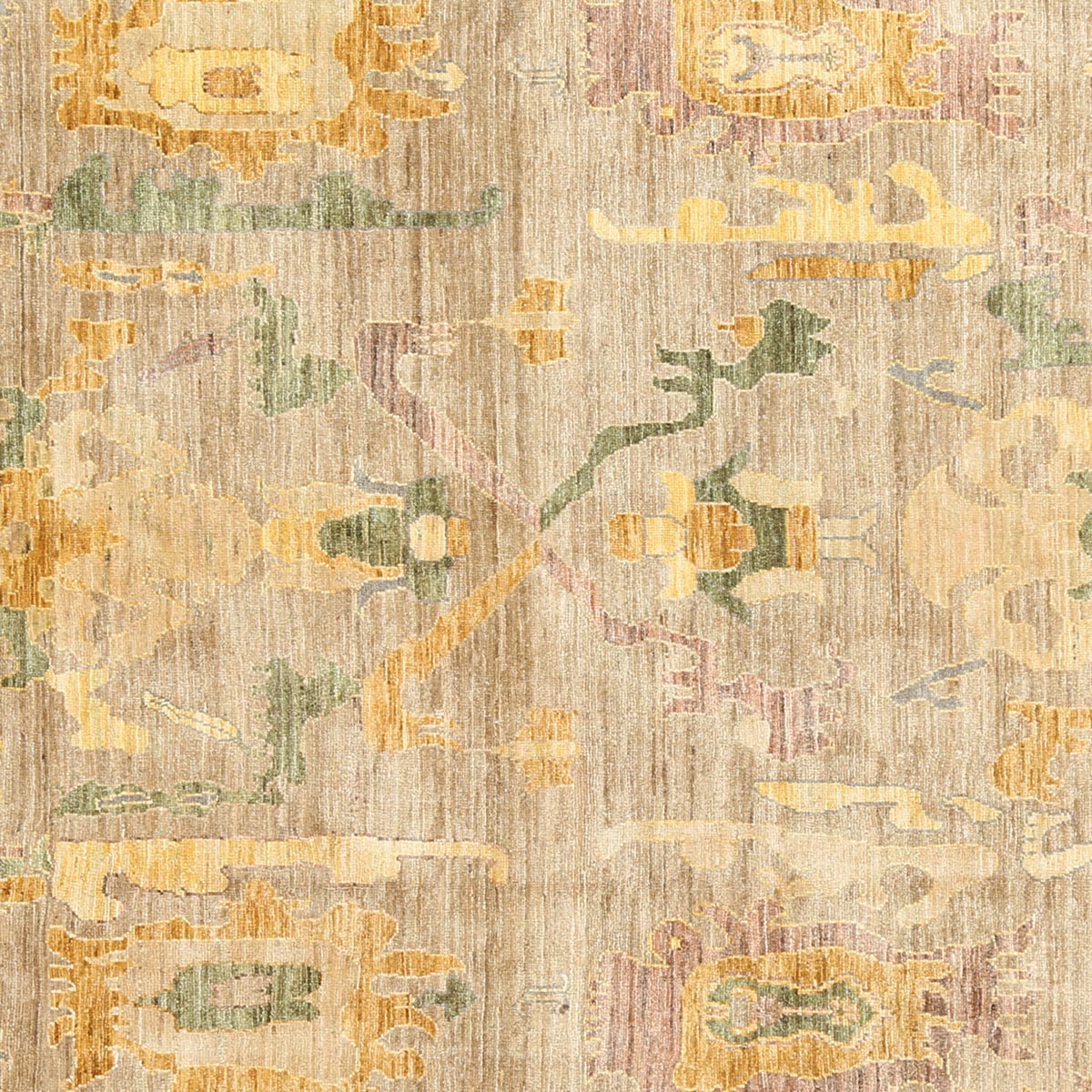 Afghan Wooden Design Handmade Area Rug | 9' 5" X 6' 7"