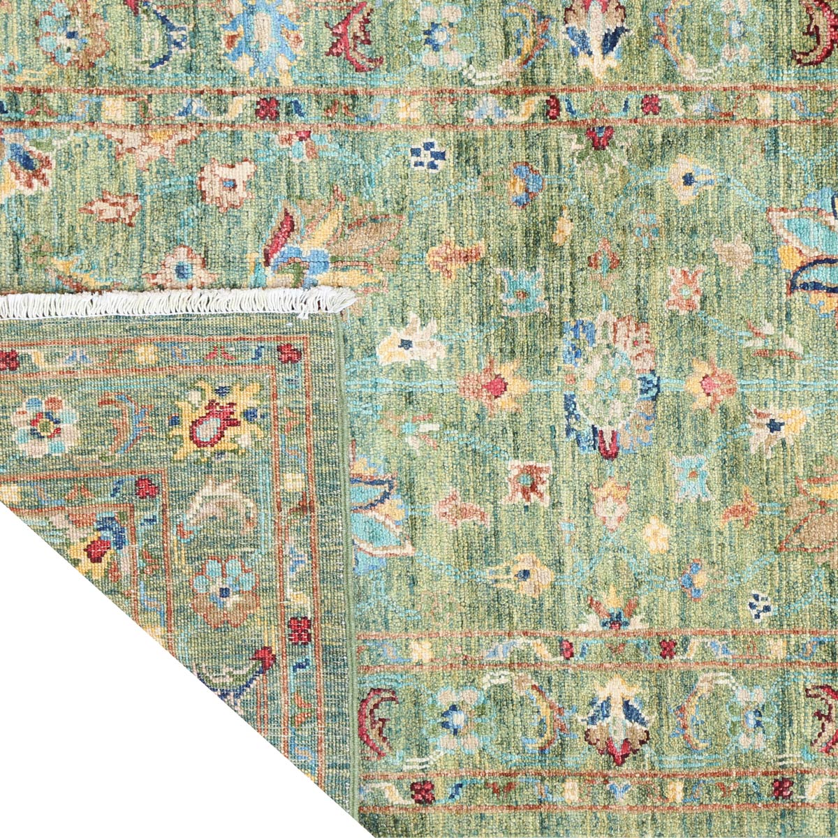 Rare Wooden Design Carpet| Famous Afghan Handwoven Carpet 4' 3" X 2' 5"