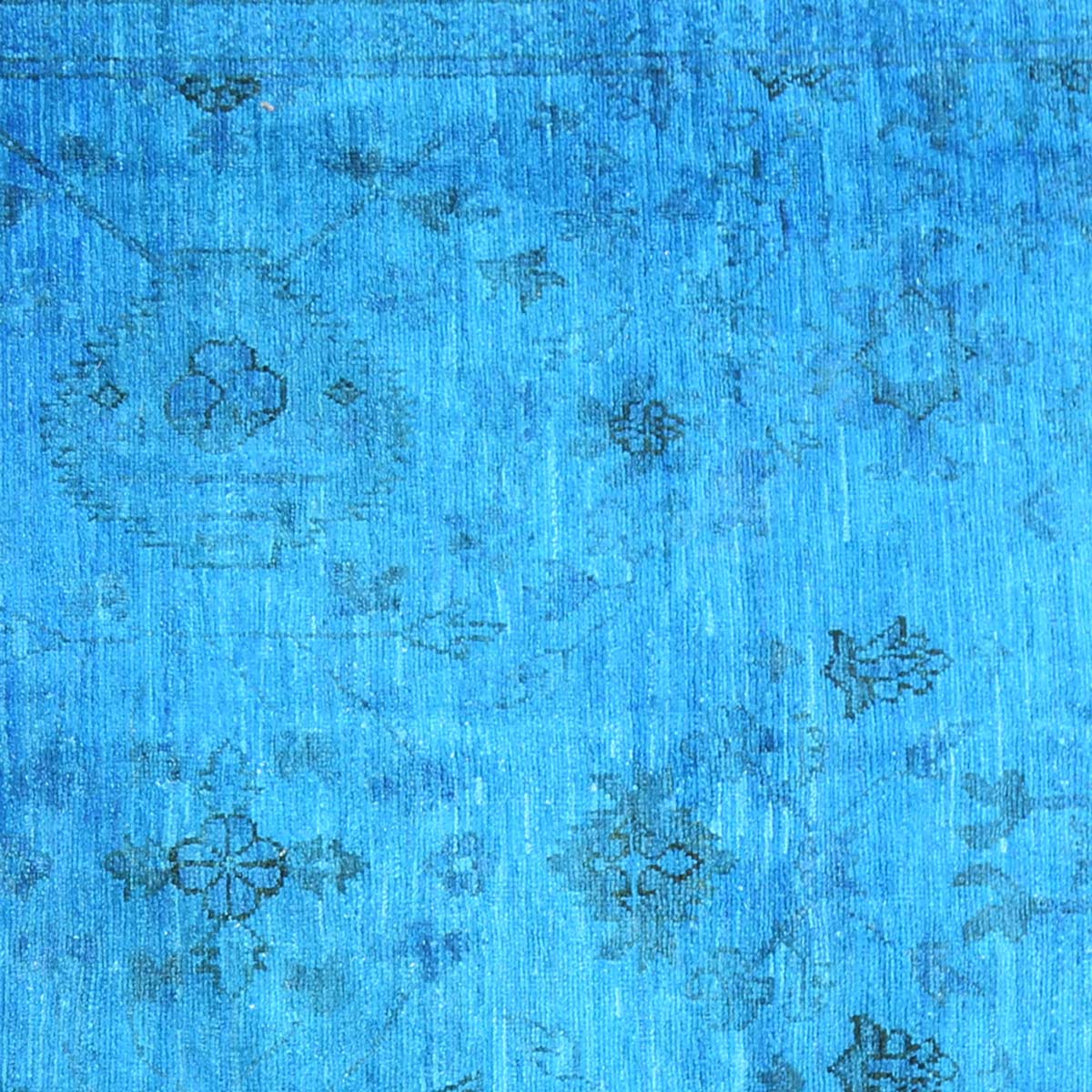 Beautiful Wooden Design Handmade Carpet | 13' 2" X 8' 7"