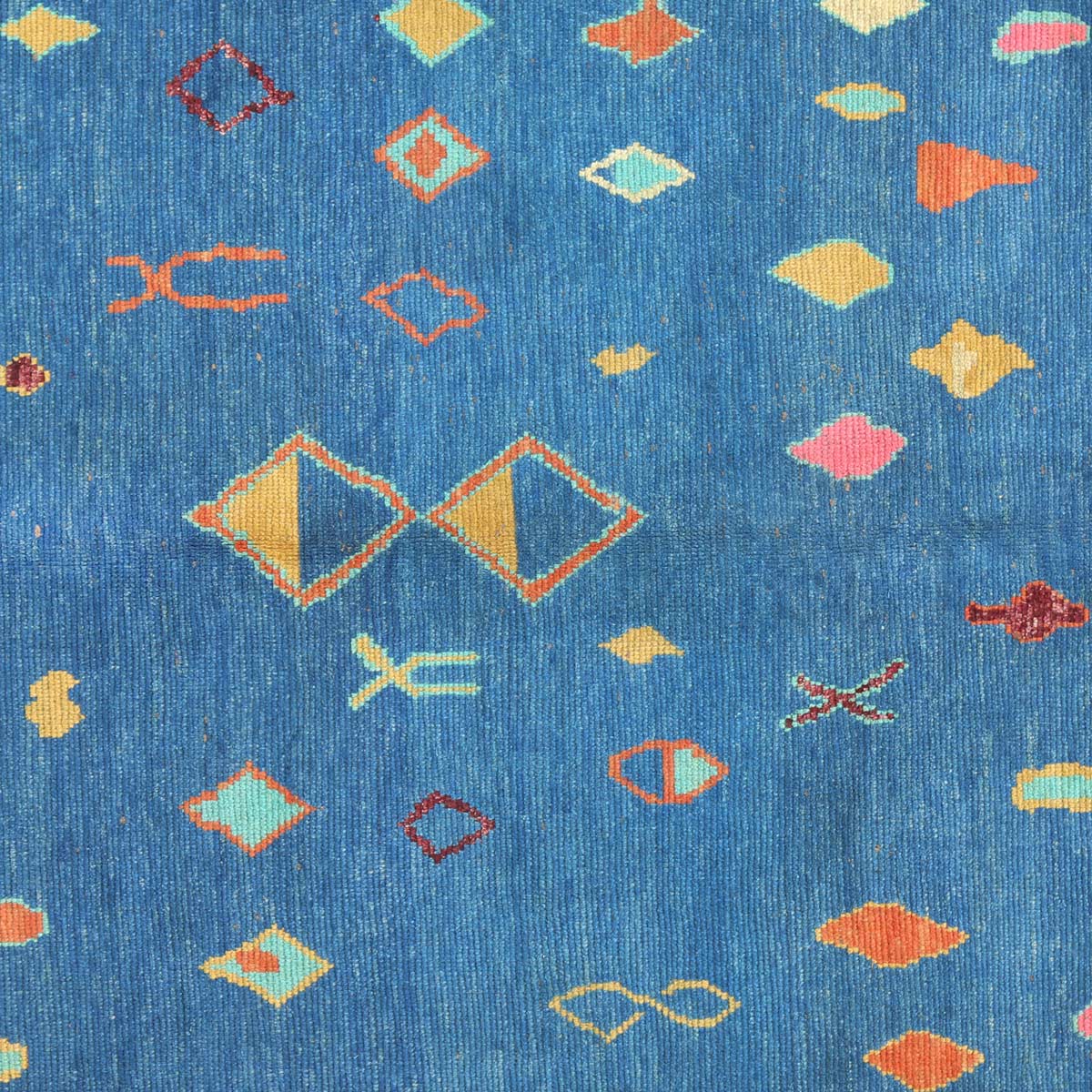 Afghan Traditional Blue Jul Khirs Carpet| 7' 7" X 5' 2" 