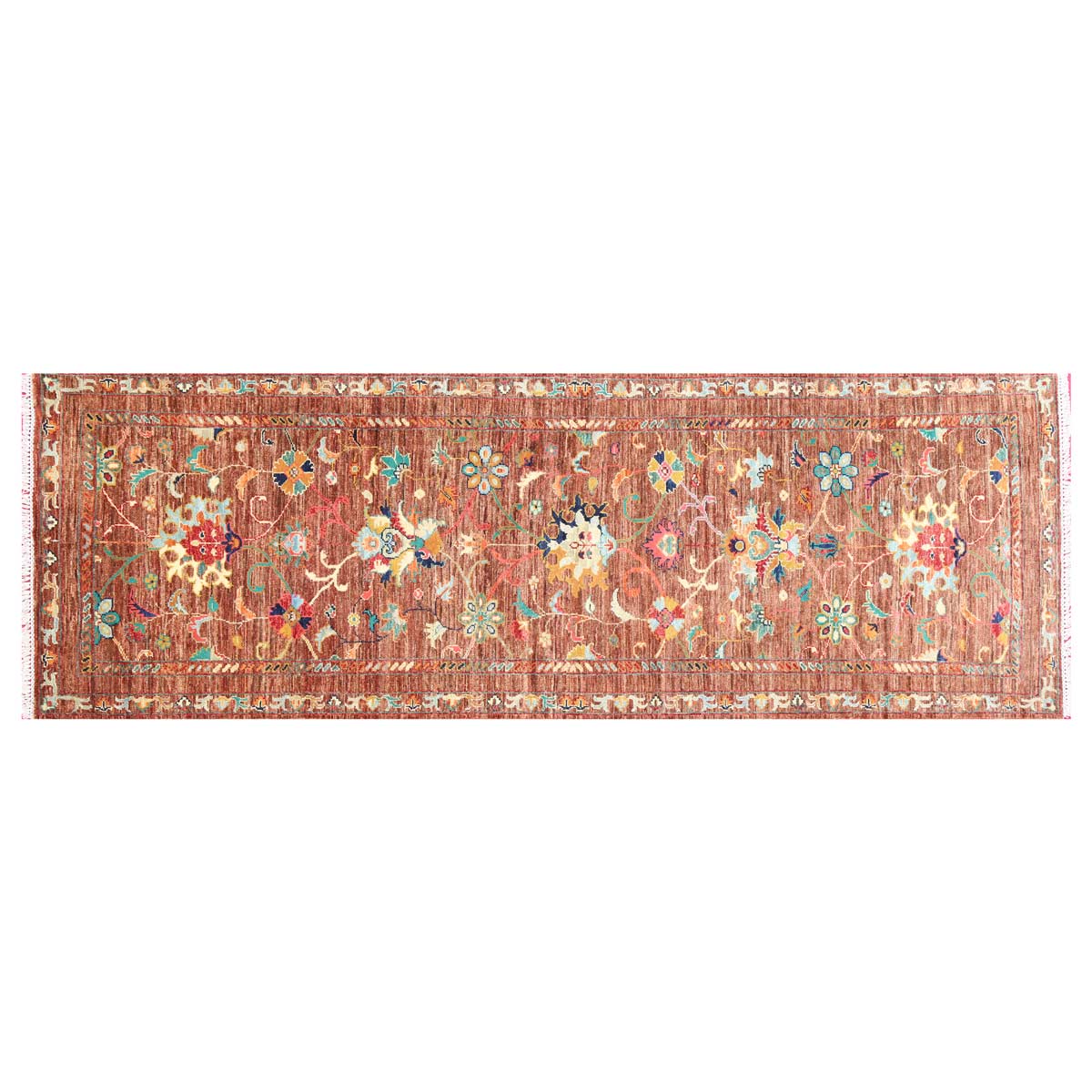 Vintage Hand-Knotted Traditional Long Runner Rug | 8' 0" X 2' 8"