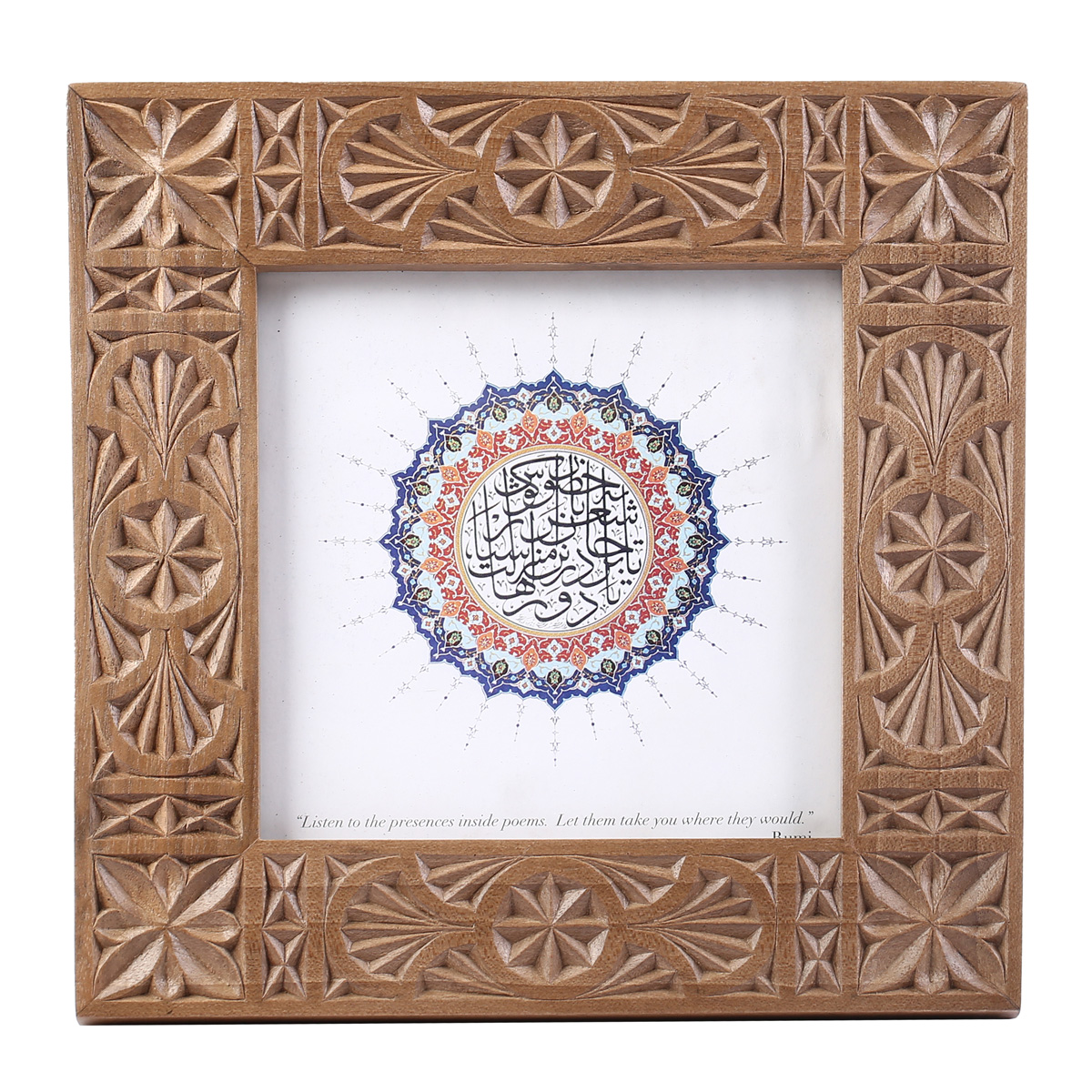 Handcrafted Photo Frame | Wooden Engraved Picture Frame
