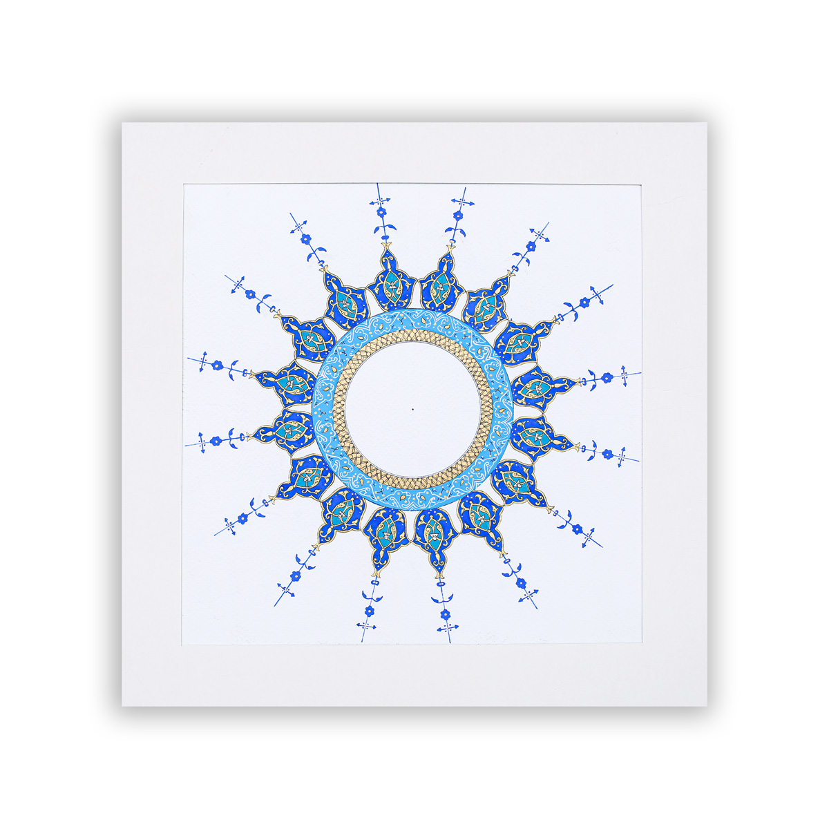 Handpainted with Gold Water-Shamsa