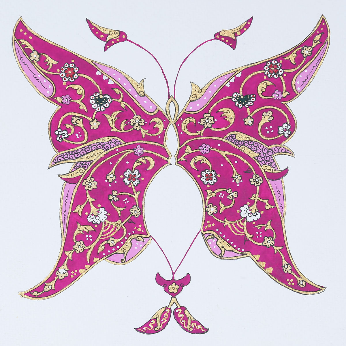 Butterfly Islamic Design Art